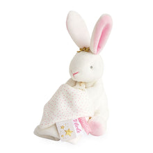 Load image into Gallery viewer, Doudou et Compagnie Star Pink Bunny Plush with Doudou Blanket
