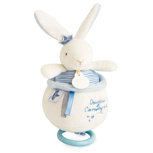 Doudou et Compagnie I’m a Sailor Bunny Musical Pull Toy