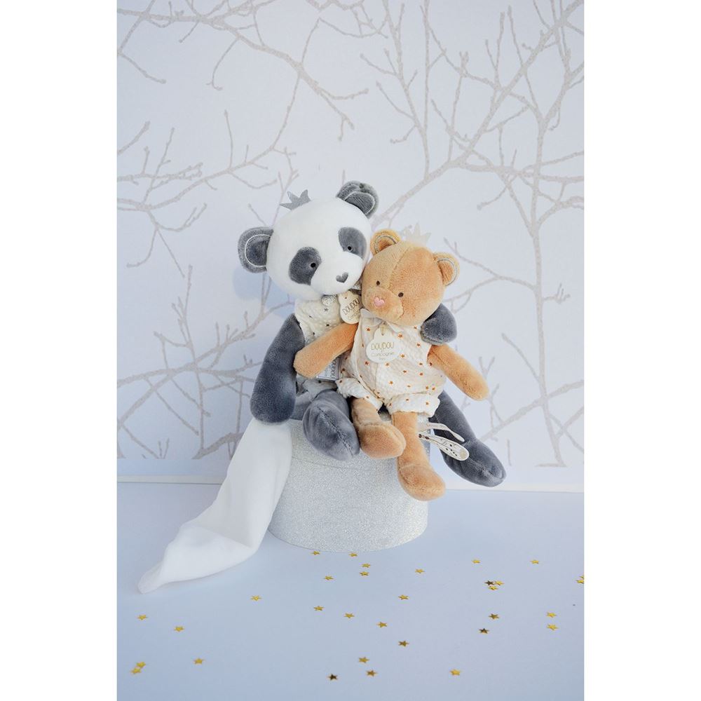 Comforter Panda Doudou et Compagnie - Grey White