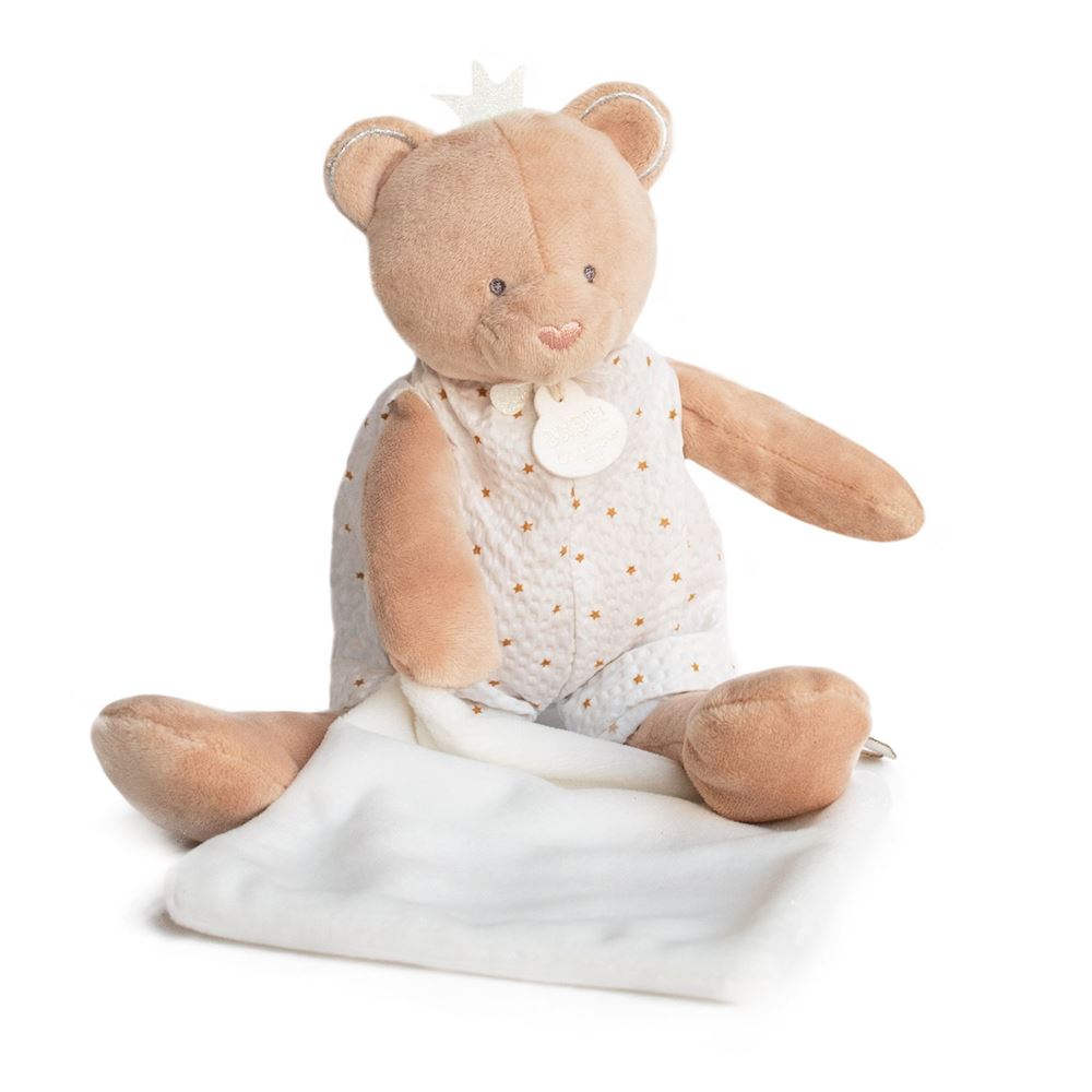 Doudou et Compagnie Dream Maker King Bear Plush With Blanket