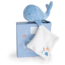 Load image into Gallery viewer, Doudou et Compagnie Under the Sea: Whale Plush with Doudou blanket