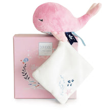 Load image into Gallery viewer, Doudou et Compagnie Under the Sea: Whale Plush with Doudou blanket