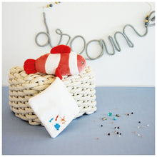 Load image into Gallery viewer, Doudou et Compagnie Under the Sea: Coral Clownfish Plush with Doudou blanket