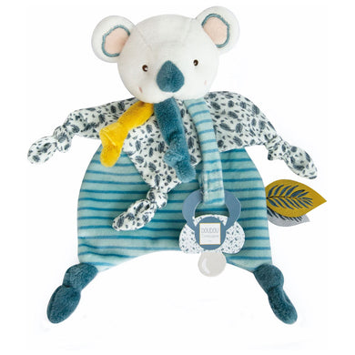 Doudou et Compagnie Yoka the Koala Blanket with Pacifier Clip