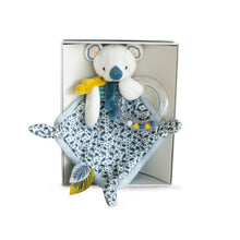 Load image into Gallery viewer, Doudou et Compagnie Yoka the Koala Doudou Blanket with Rattle
