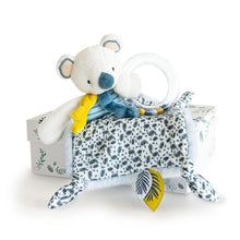 Load image into Gallery viewer, Doudou et Compagnie Yoka the Koala Doudou Blanket with Rattle