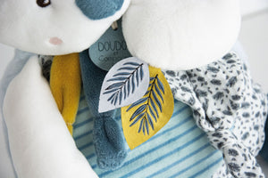 Doudou et Compagnie Yoka the Koala Plush Mama with Baby and Teething Ring