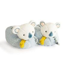 Load image into Gallery viewer, Doudou et Compagnie Yoka the Koala Baby Booties with Rattle