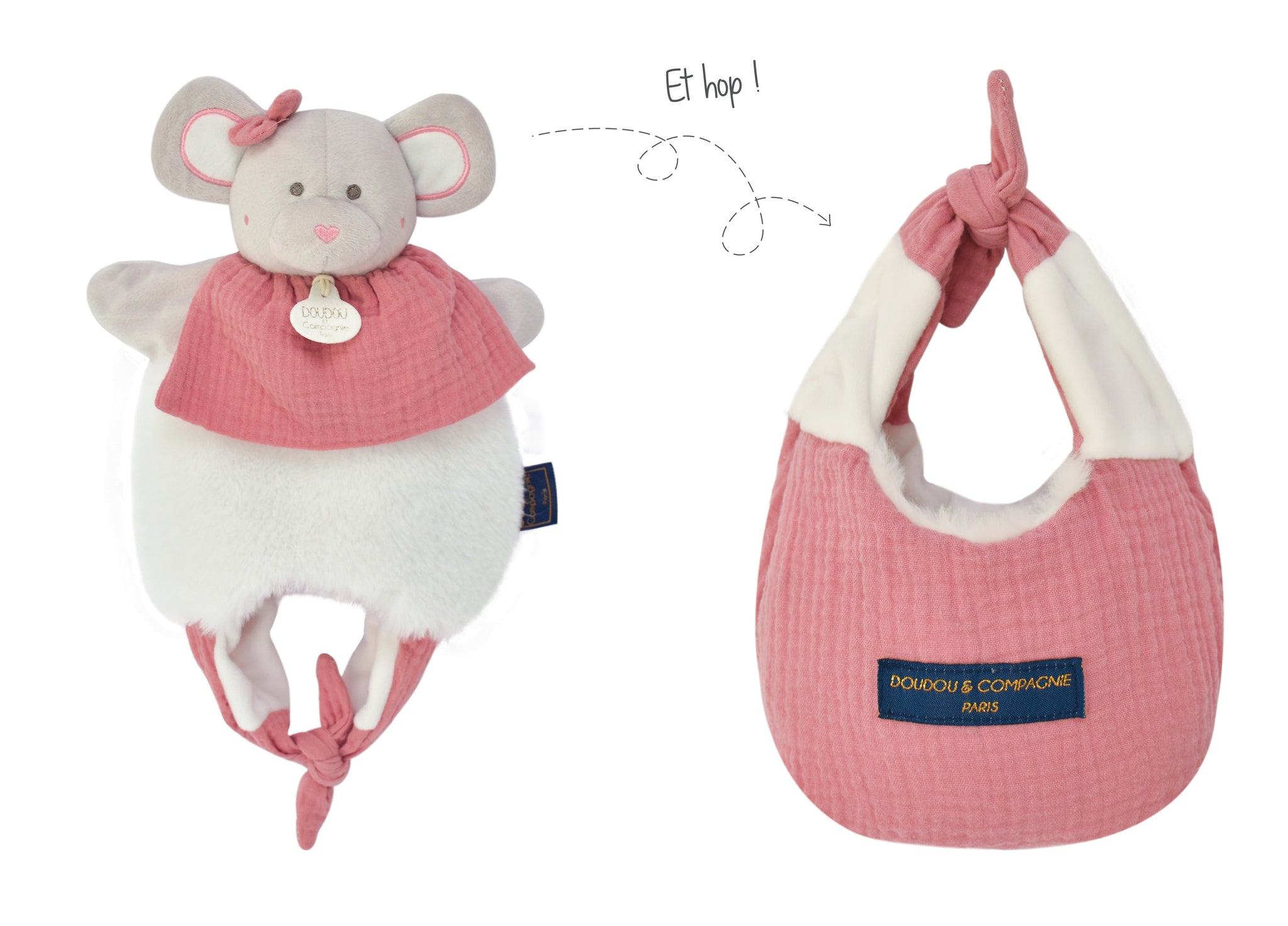 Doudou et Compagnie Reversible Mouse Puppet / Carry Bag – Hotaling