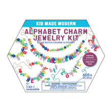 Load image into Gallery viewer, Kid Made Modern Alphabet Charm Jewelry Kit
