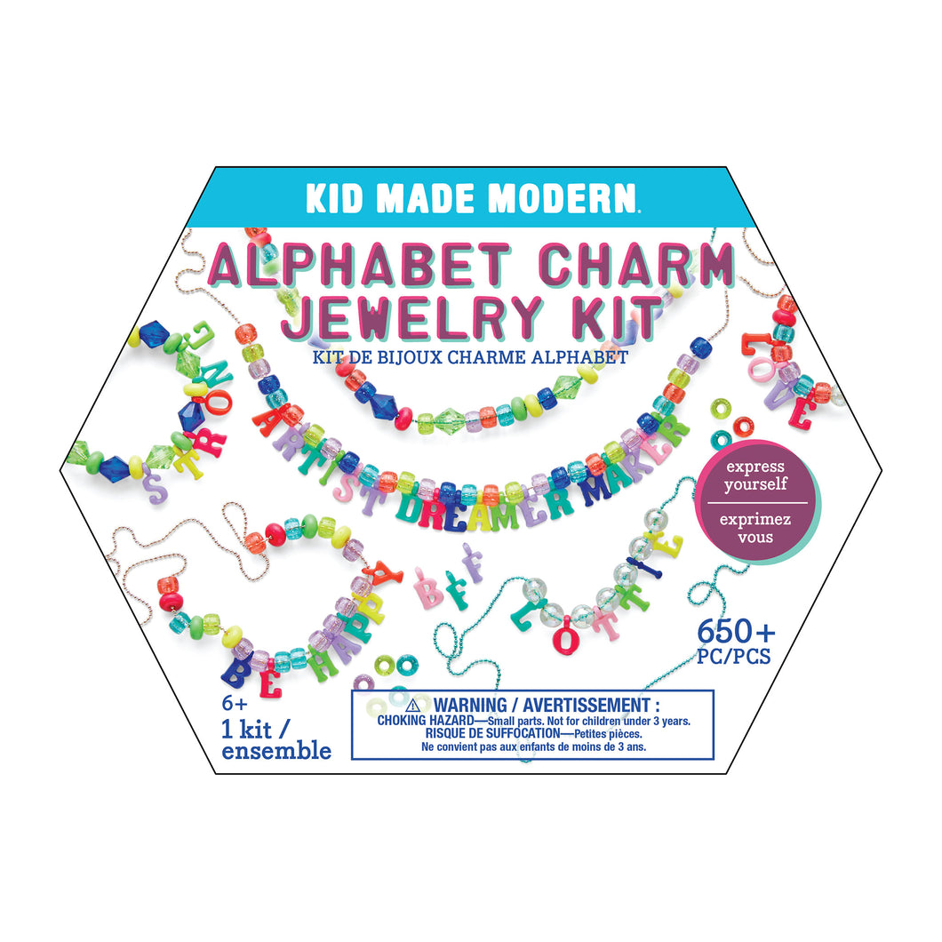 Kid Made Modern Alphabet Charm Jewelry Kit
