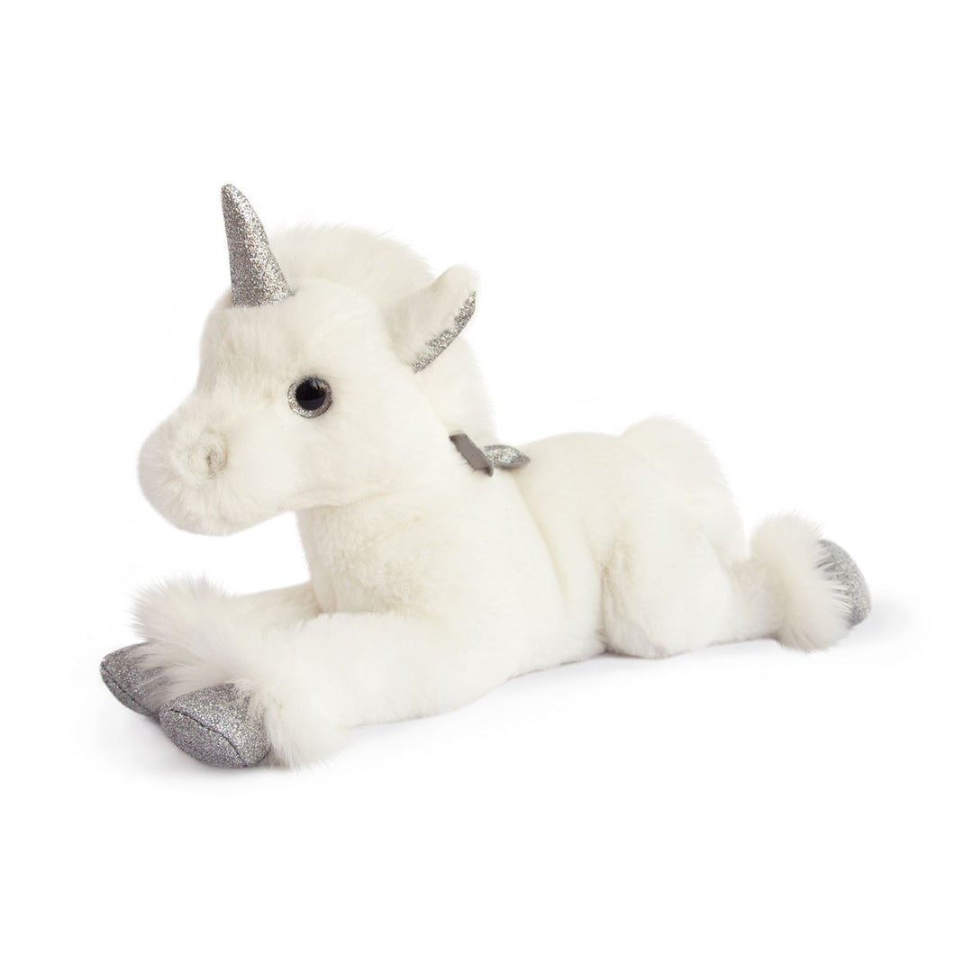 Histoire D'ours Silver Glitter Unicorn Plush