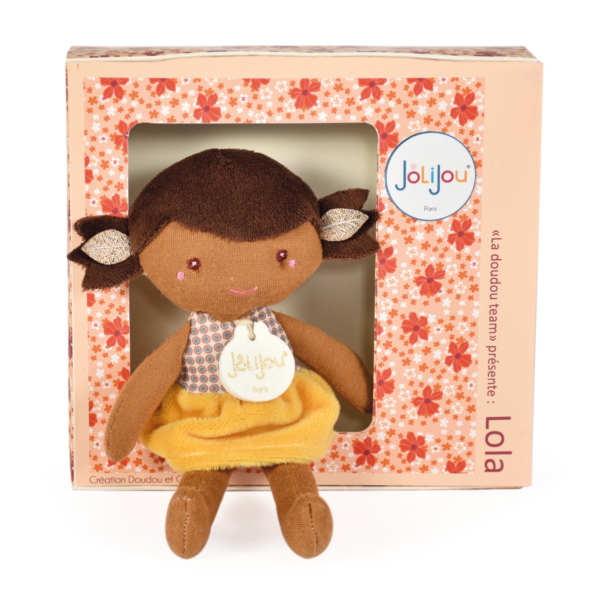 Jolijou-Doudou mini poupée fille blanche-21 cm