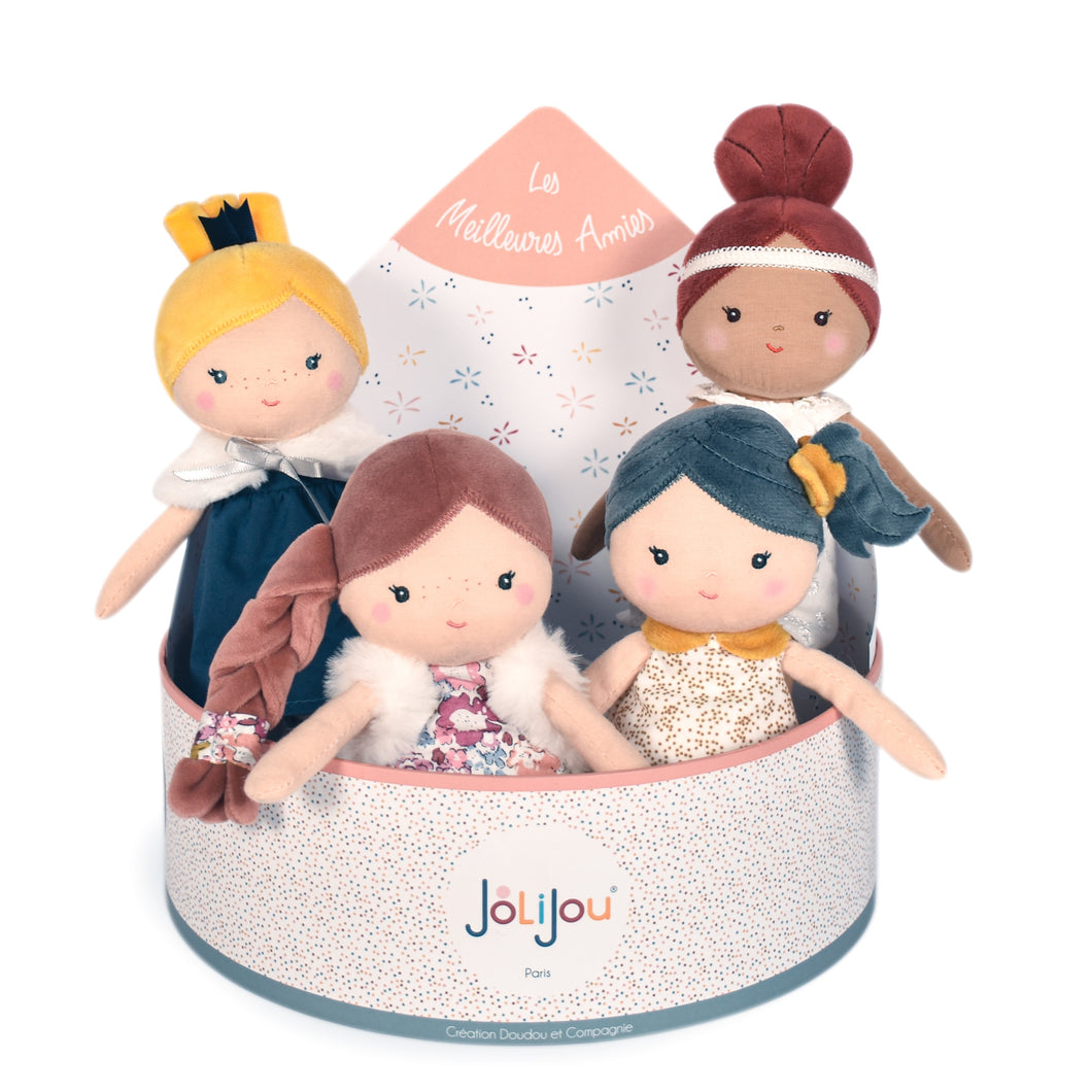 Jolijou Best Friends Soft Dolls - 5 Count - 4 Assorted Dolls