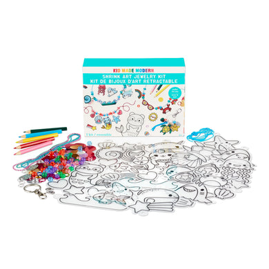  KID MADE MODERN Unicorn Rainbows Shrink Art Jewelry Kit, 1 EA :  Toys & Games