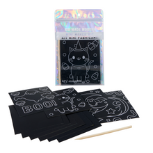 Load image into Gallery viewer, Kid Made Modern Mini Maker Kit - Halloween Scratch Art