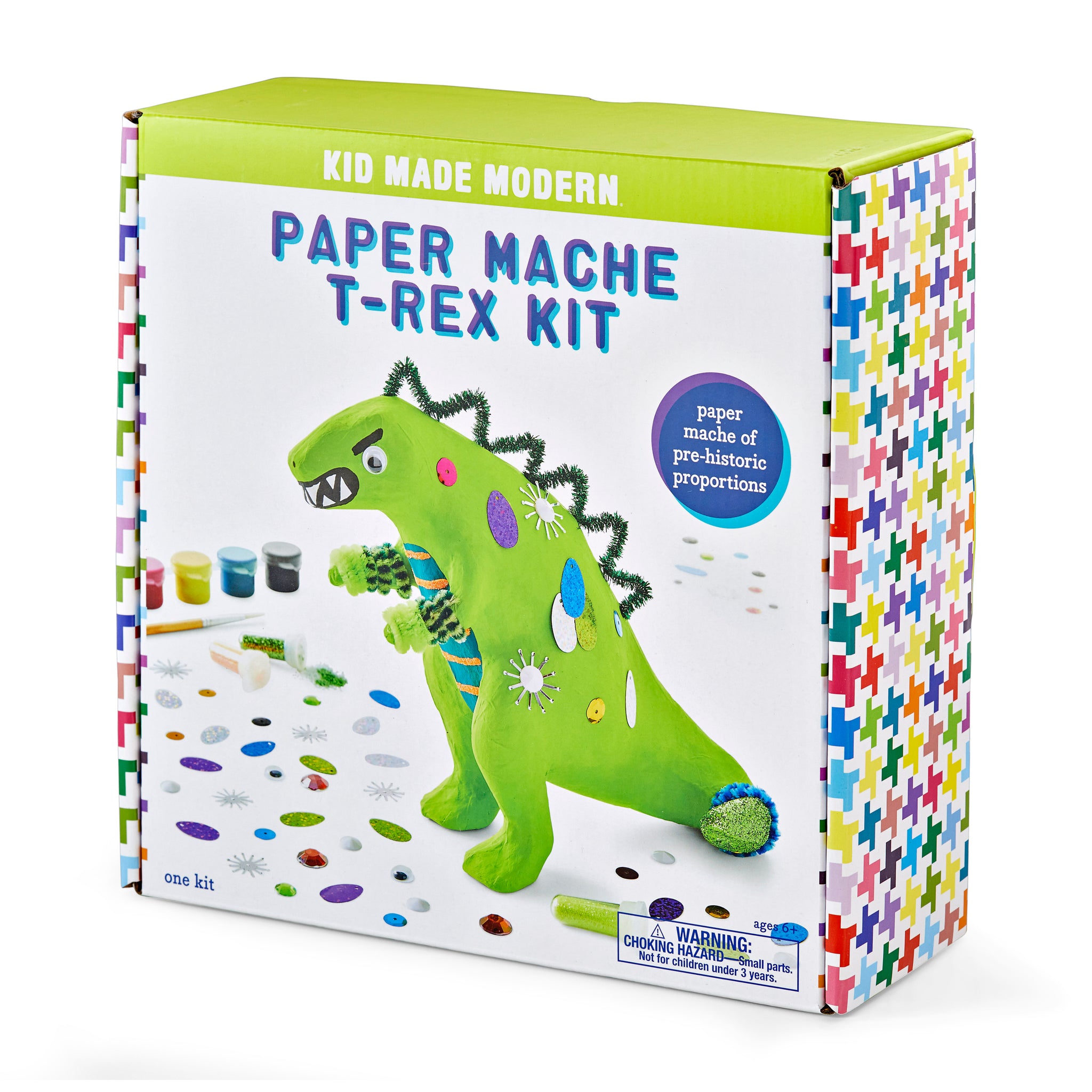 Kid Made Modern Paper Mache T-Rex Kit – Hotaling