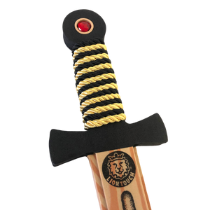 Liontouch Pretend-Play WoodyLion Sword - Medium Black & Gold