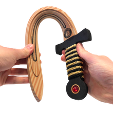 Load image into Gallery viewer, Liontouch Pretend-Play WoodyLion Sword - Medium Black &amp; Gold